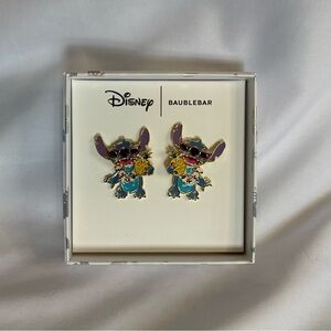 Disney Baublebar Stitch Enamel Earrings Pineapple Sunglasses Tropical